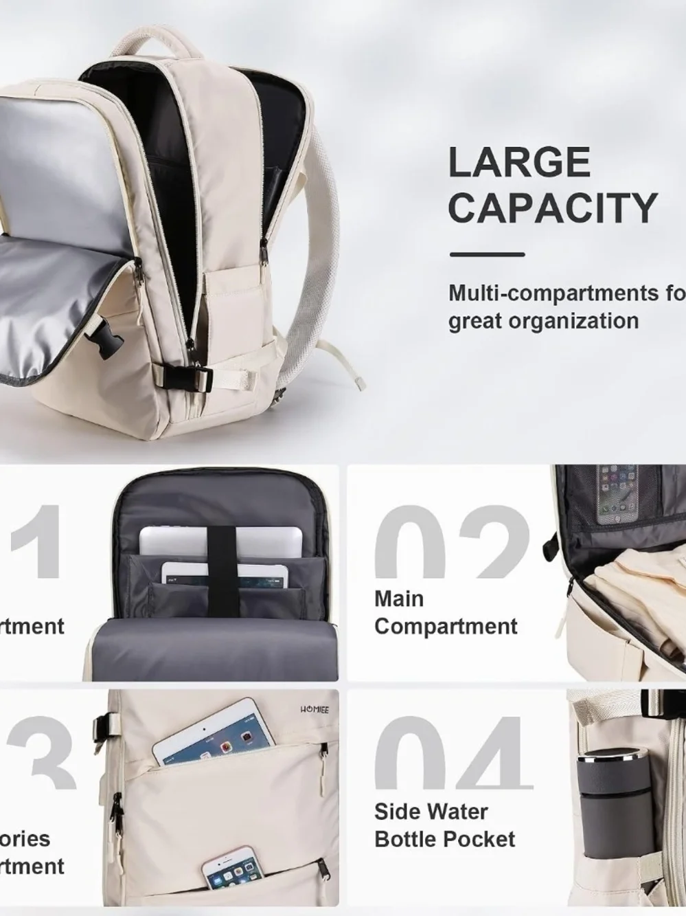 Homiee backpack pale